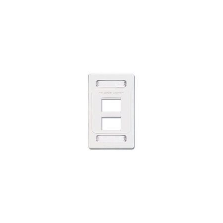 SIEMON 4-PORT FLUSH MOUNT UNLOADED, SINGLE GANG MAX SERIES, WHITE 204490